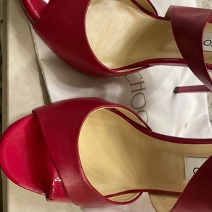 Jimmy choo Tyne 120 in raspberry never worn
